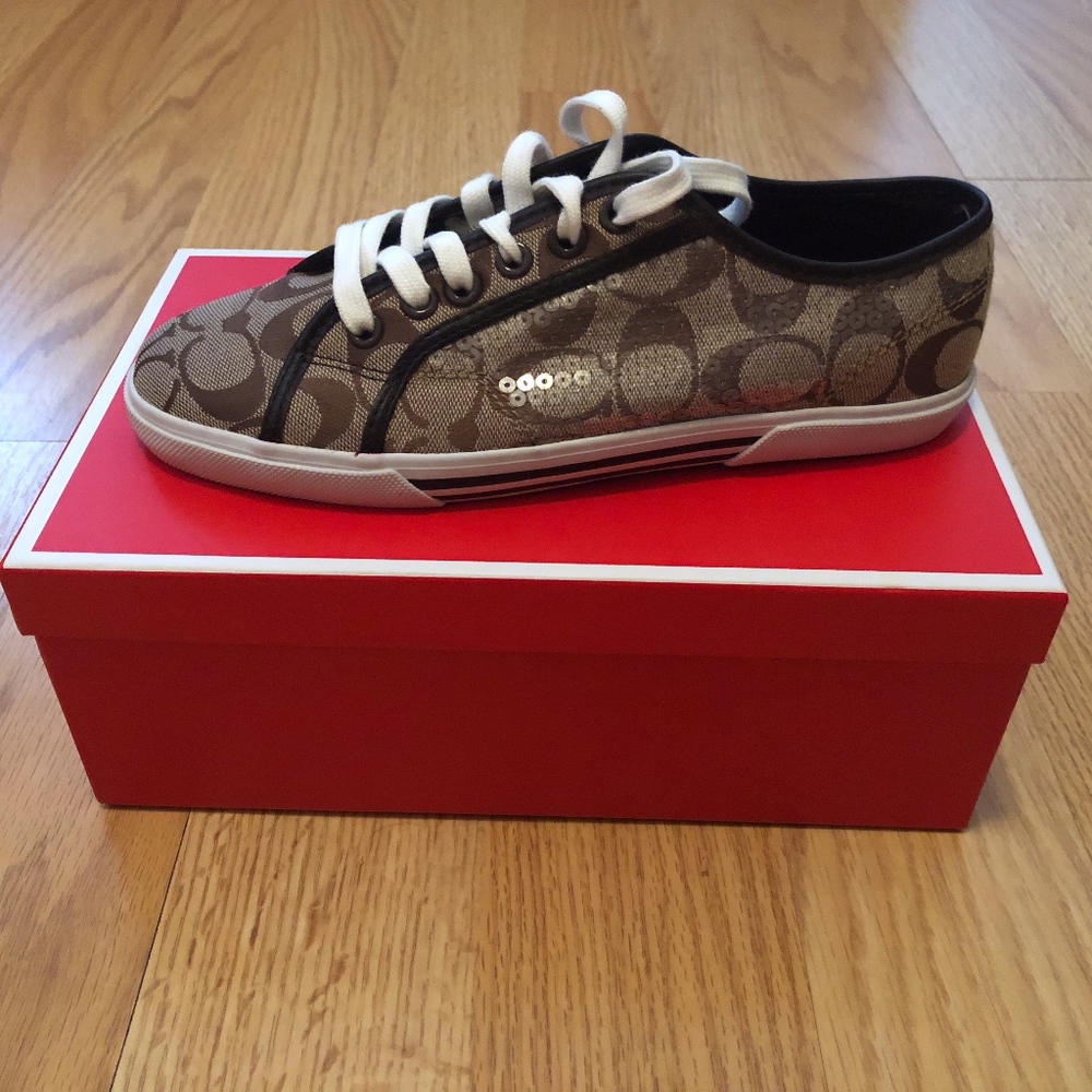 💕 SALE 💕 Coach Kameron Women's Brown Sneakers